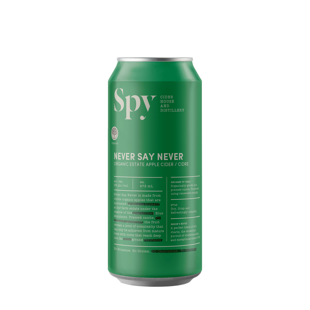 Never Say Never - ORGANIC ESTATE APPLE CIDER